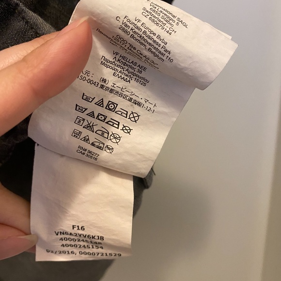 Vans Dark Blue Denim Button Down Sleeveless Top XS - Picture 7 of 13